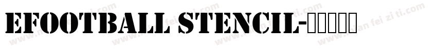 efootball stencil字体转换